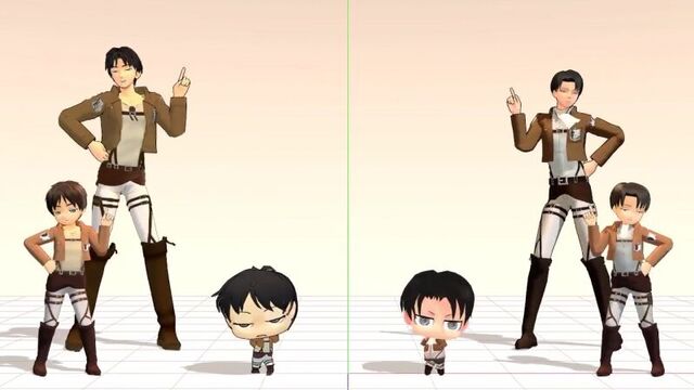 Атака титанов. Эрен и Леви танец.