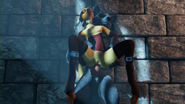 3d yiff by Riuadri Furry Porn Sex E621 FYE Straight Scalie Dragon Bondage Wolf