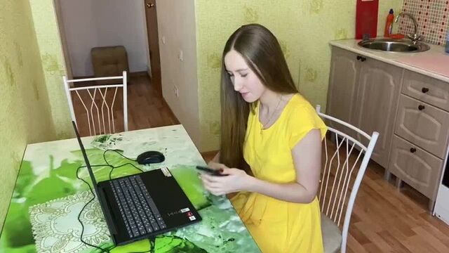 Русский трах на кухне