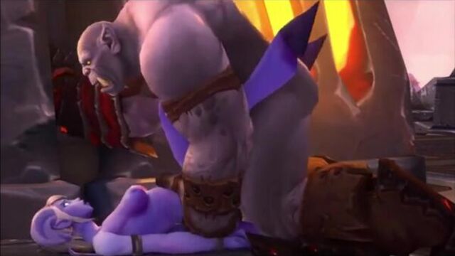 Rough and Tumble Орк трахает Эльфа из игры World of WarCraft WoW Варик Варкрафт Порно мультик 3D porno porn sex секс порнуха жмж