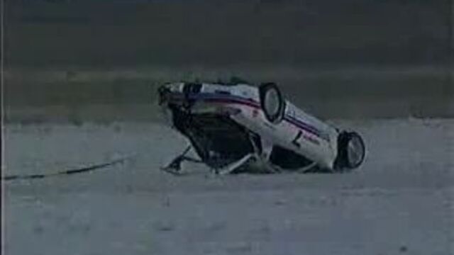 Mazda RX7 перевернулась на скорости 346 км/ч ( Как осенний лист по ветру прям хD)