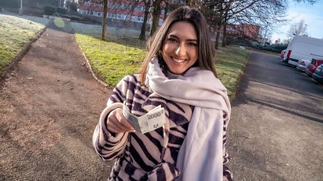 PublicAgent - Lena Coxx - Basement Blowjob and Ride [За деньги,Секс на камеру,Публичный секс,Новое,2023]