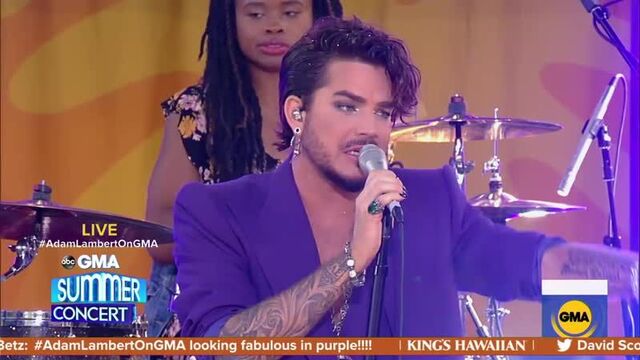 Adam Lambert performs his hit song New Eyes on GMA GMA