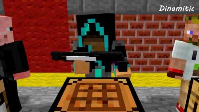 Minecraft Мультики - Крафт оружия (Школа Летсплейщиков: Диллерон, Лололошка, Фрост, Свин плей)