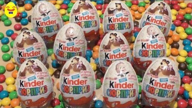 NEW Kinder Surprise | Masha and the Bear | unboxing. Маша и медведь | Новая серия Киндер Сюрприз
