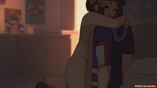 Моя геройская академия - хентай анимация [Nekololisama]