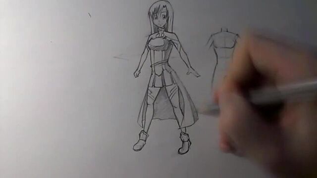 УРОКИ РИСОВАНИЯ АНИМЕ И МАНГИ | Как нарисовать женское тело от YuraReshaet