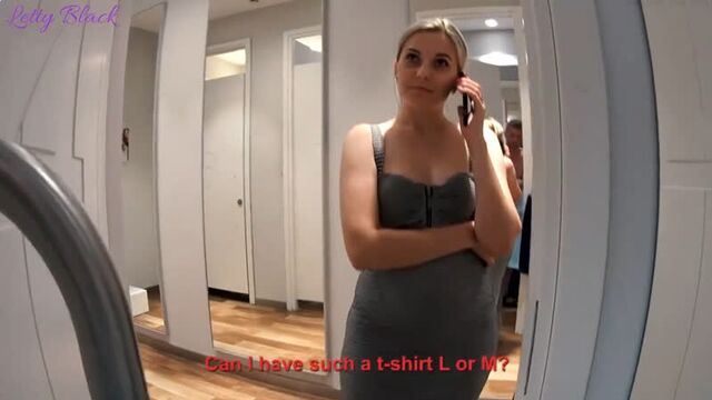 Трахнул легкодоступную консультантку в примерочной (Letty Black,инцест,milf,минет,секс,анал,мамку,сиськи,русское,PornHub,порно)