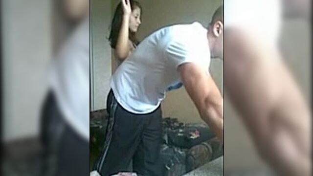 Жёсткий секс на скрытую камеру. Русский парень и казашка отрываются на полную катушку