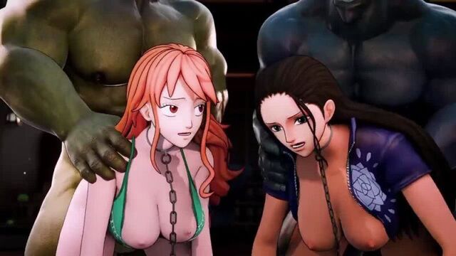 Нами и Робин в плену у рыболюдей hentai 3d с переводом на русский 4k/60fps