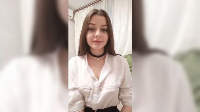 Подруга дрочит соло Интерактивчик (сама одна мастурбирует секс порно тянка шлюха девка сиськи пизда тугая учительница сестра