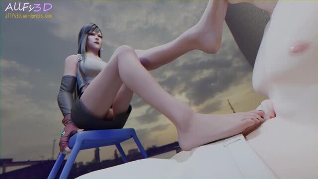 (Sound)Tifa Lockhart foot fetish footjob [Final Fantasy;Porn;Hentai;Feet;Bare;Femdom;Sniffing;R34;Sex;SFM;порно;секс;фут фетиш]
