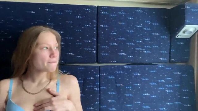 Трахнул в поезде красивую блондинку. Выебал в купе свою соседку.
