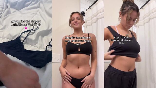 Hannah Montoya pissing her white Fruit of the Looms