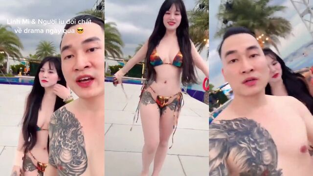 Hot Vietnamese babe Linh Miu gets fucked hard on her cam show
