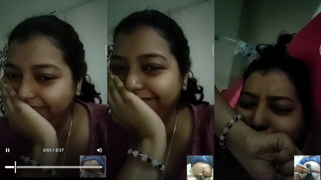 Fat indian girl watching bf dick masturbation on webcam
