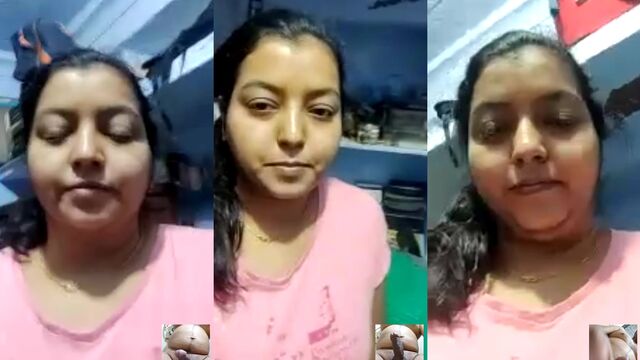 Horny indian fat girl enjoying dick jerking on webcam