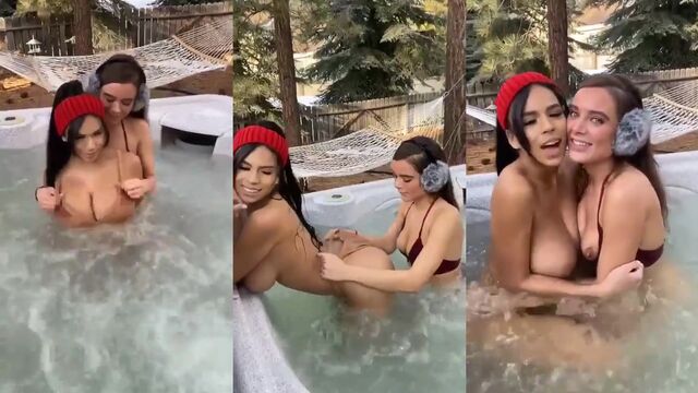 Autumn Falls and her partner in a steamy roleplay