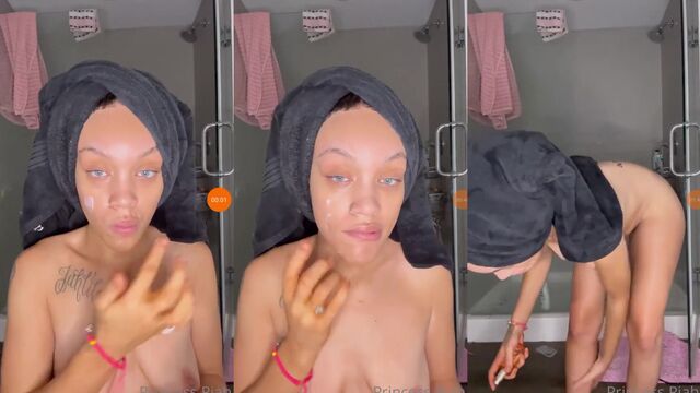 Princess Riah shakes her ass and shows her twerking skills