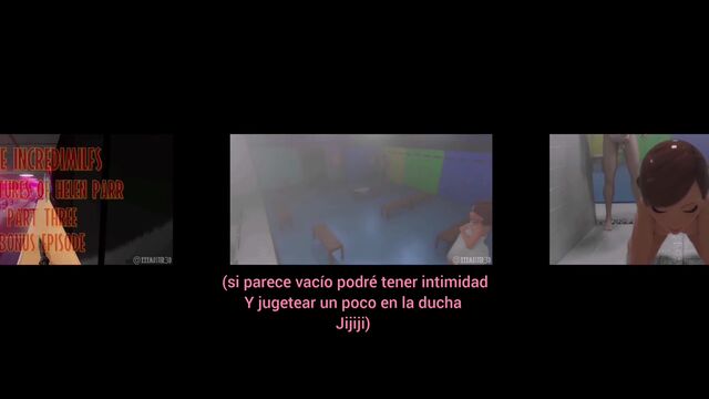Hellen Park has an incredible 3D sex with Elastigirl in a baile
