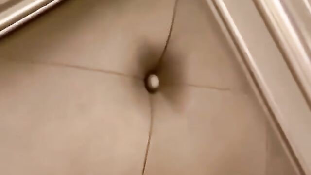 The fat Latina is masturbating with a dildo and showing her huge areolas