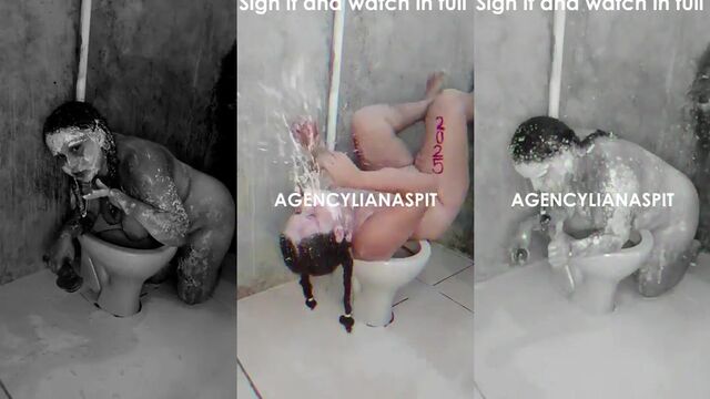 A girl was caught with a dildo and she threw up on it