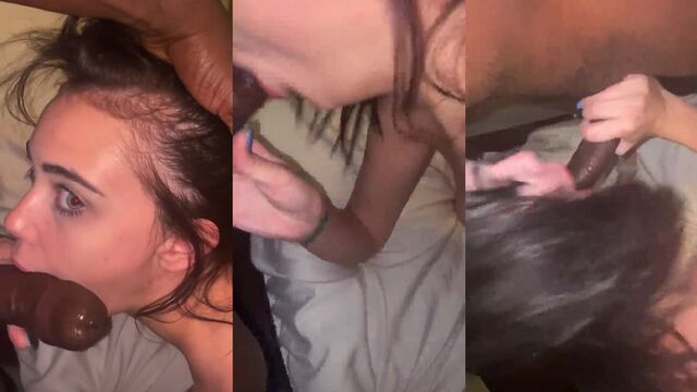 Girl spun at the rave after the festival