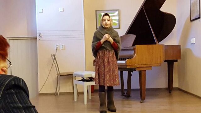 Борис Ганаго. Письмо Богу. Читает пятиклассница Карина Воронцова, занимающаяся в студии художествен. слова "Лира" .