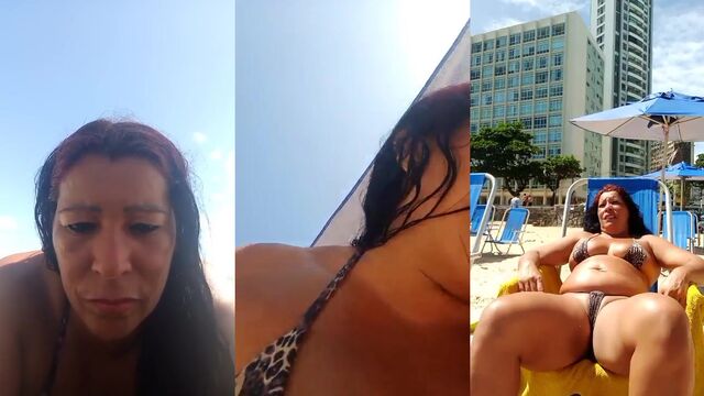 Hot MILF Dinha Maluquinha shows off her big ass on YouTube