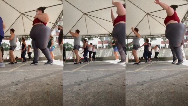 Pear shaped BBW gets her juicy ass spanked and fucked