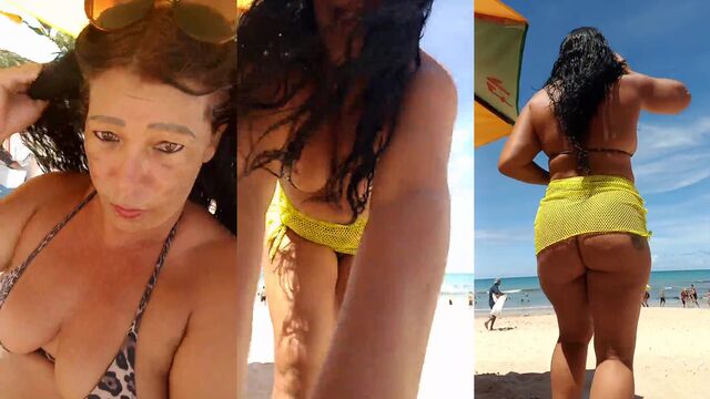 Hot MILF Maluquinha Dinha shows off her big ass on YouTube