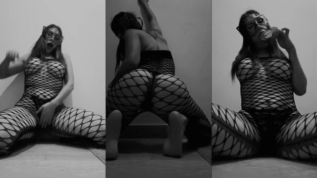 Aline Torres, a MILF from Coos Bay, Oregon, showcases her big tits in a tanga pack