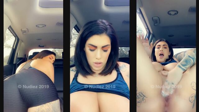 Busty MILF shows off her huge natural tits and gets fucked hard