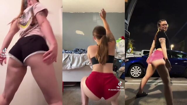 Stormiee Thomas shows off her big booty and twerking skills in a captivating video