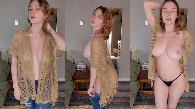 A busty MILF shows off her huge boobs and gets fucked hard