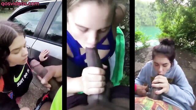Sissy chastity gets her asshole gapped by BBC in PMV