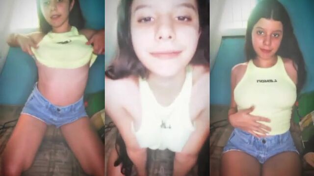 A beautiful Mexican with big tits is fucked in her own bed