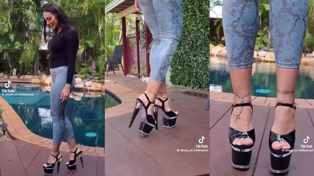 The best footjob with seductive feet and long toes - OlgaNovem