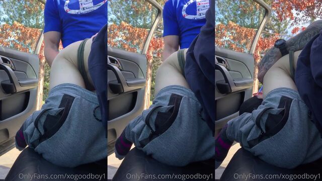 Daddy FTM tops cute twink with a warm treat