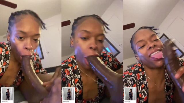Ebony maid Lia came over to clean but they ended up making a bigger mess