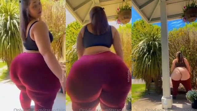 Fat ass and big thighs action with sexy BBW model