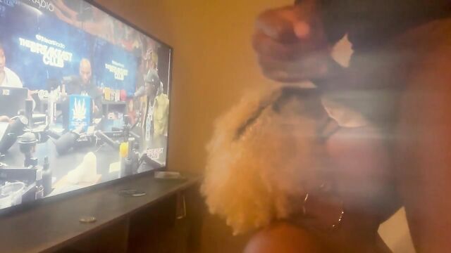 Blindfolded BBW GILF gets fucked by BBC and serves as a sub