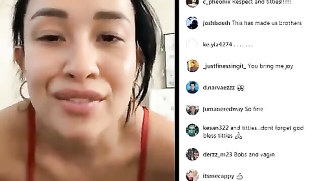 Big tit Latina Lizzy Pelayo getting fucked on IG Live