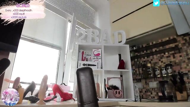 A beautiful slut takes off her clothes and uses a vibrator to masturbate
