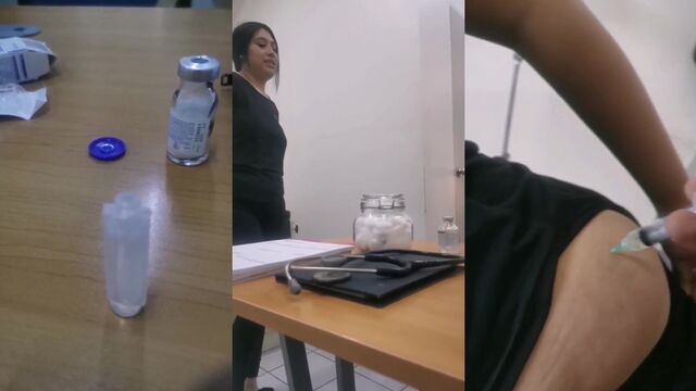 Two young patients got injected with passion by a hot nurse