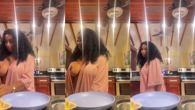 Girl makes a bold move on the street and flashes her body