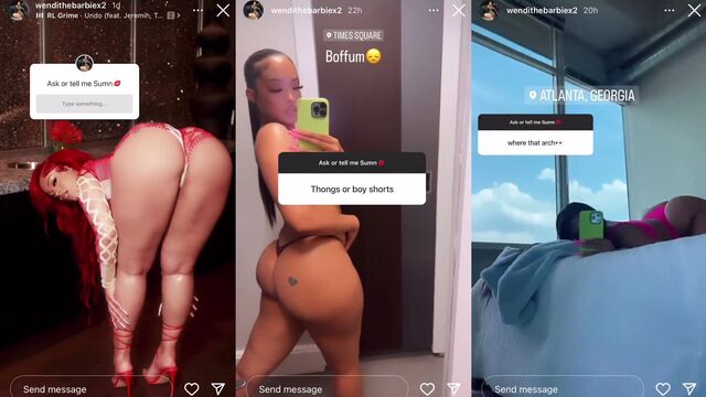 Phat ass ebony babe WendieTheBarbie gets fucked hard in POV style