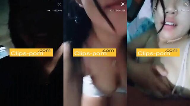 A Thai girl has sex with a guy and he cum inside her