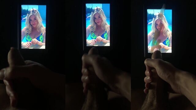 A hot French guy masturbates and cum tributes in honor of a famous streamer