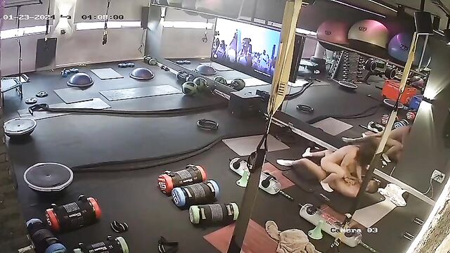A leaked CCTV video of an Israeli fitness instructor and trainer